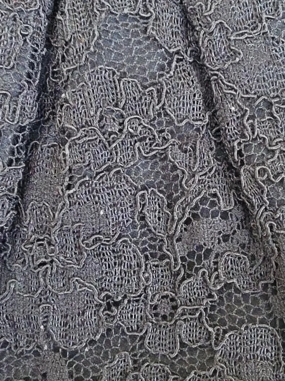 White House Black Market Lace Embellished Evening Clutch Chain Shoulder Bag